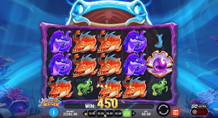 Manta Mayhem – výherná kombinácia v základnej hre